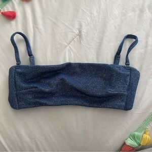 Montce sky sparkle summer bikini top size medium